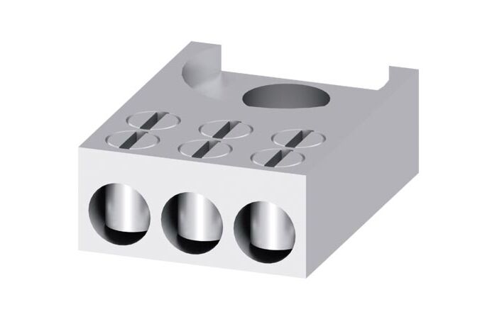 SIEMENS  Připojovací sada kolík, trojitá svorka, průřez 3x (1,5 ÷ 16) mm2, pro 3NP1131-...1., 1 ks  typ 3NP1931-1BE10