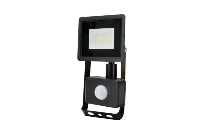BEMKO LED reflektor KASTEL LED 2 10W 4000K IP65 černá s čidlem pohybu