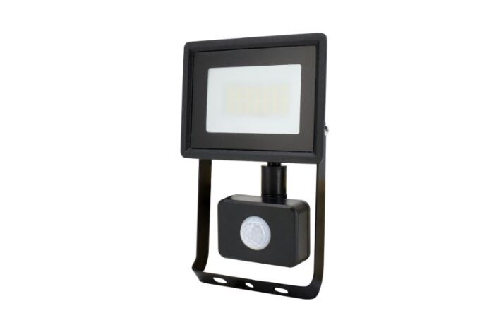 BEMKO LED reflektor KASTEL LED 2 20W 4000K IP65 černá s čidlem pohybu