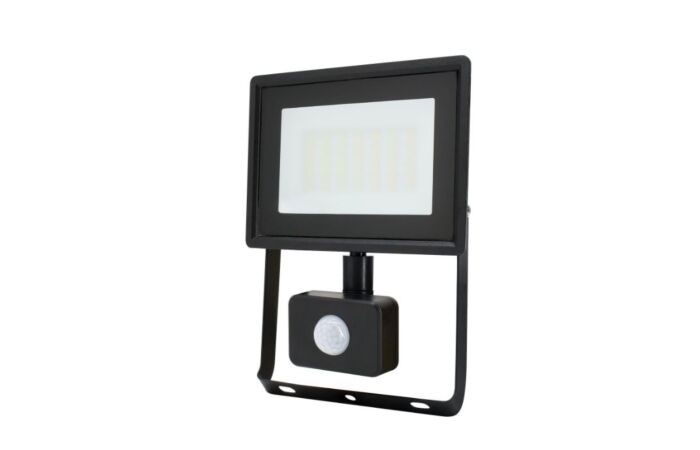 BEMKO LED reflektor KASTEL LED 2 30W 4000K IP65 černá s čidlem pohybu