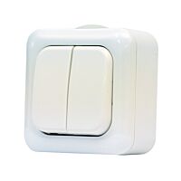 SCAME Vypínač AQUALINE č.5 bílá IP44