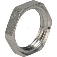 Matice zesílená, s výřezem, mosazná, záv