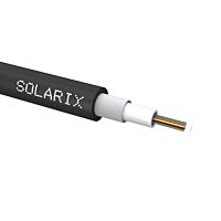 SOLARIX Univerzální kabel CLT Solarix 12VL 50/125 5.8mm LSOH Eca OM3 černý SXKO-CLT-12-OM3-LSOH
