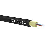 SOLARIX DROP1000 kabel Solarix 8VL 9/125 3,0mm LSOH Eca černý SXKO-DROP-8-OS-LSOH
