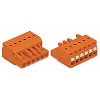 WAGO Svorka 2231-305/102-000 1vodičová pružinová Tlačítko Push-in CAGE CLAMP®, oranžová