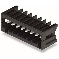 WAGO Konektor 733-372/105-604 s pájecími piny THR Pájecí kontakt 0,8 × 0,8 mm Úhlové provedení, černá