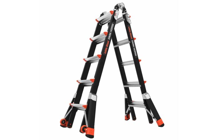 LITTLE GIANT Žebřík DARK HORSE M22 FIBERGLASS výsuvný 203-472 cm