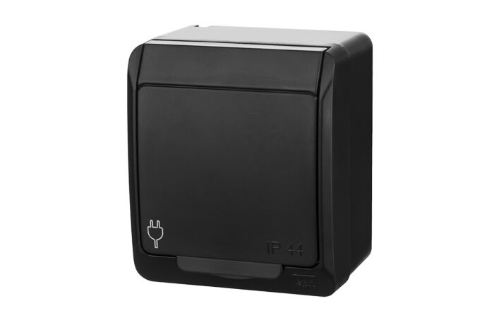 FAMATEL Zásuvka GALATEA 5324-06 SCHUKO černá