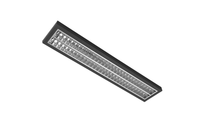 MODUS Svítidlo AREL4000, 2x LED , 1200mm, mřížka AL mat, přisazené/závěsné, LED 840,  NONSELV 350mA, nestmívatelný