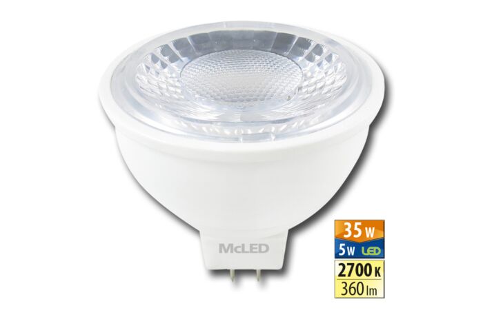 MCLED Žárovka LED 5W-35 GU5,3 2700K 60°