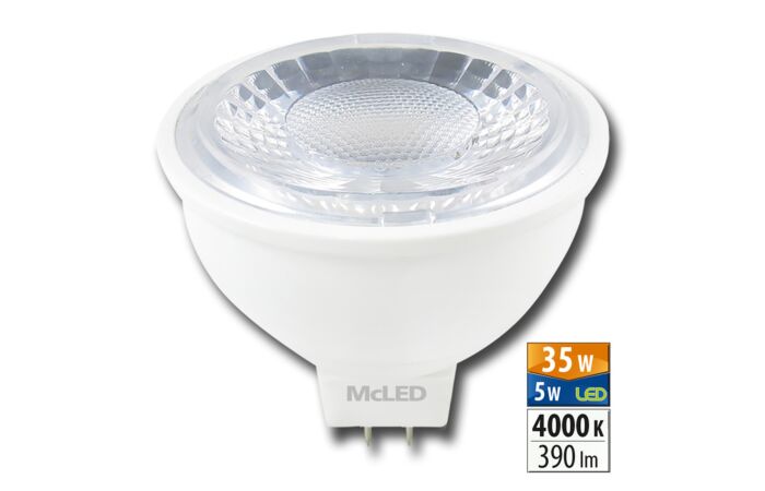 MCLED Žárovka LED 5W-35 GU5,3 4000K 60°