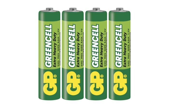 GP Baterie mikrotužková GREENCELL 24G (R03) 1,5V AAA blistr 4ks