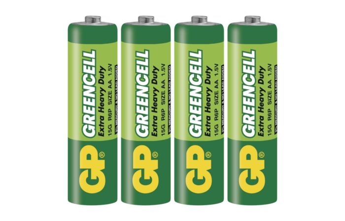 GP Baterie tužková GREENCELL 15G R6 1,5V AA  folie 4ks