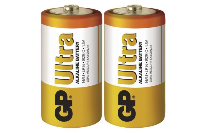 GP Baterie malý mono Ultra ALKALINE LR14 C balení 2ks