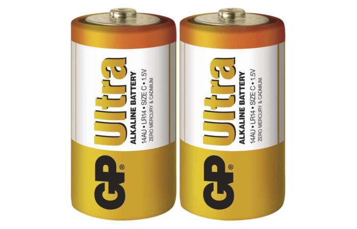 GP Baterie malý mono Ultra ALKALINE LR14 C 1,5V balení 2ks