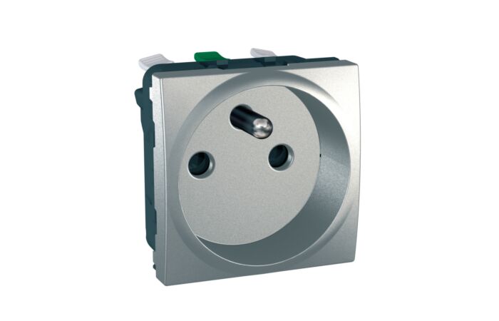 SCHNEIDER Zásuvka Unica 230V/16A alu 2mod
