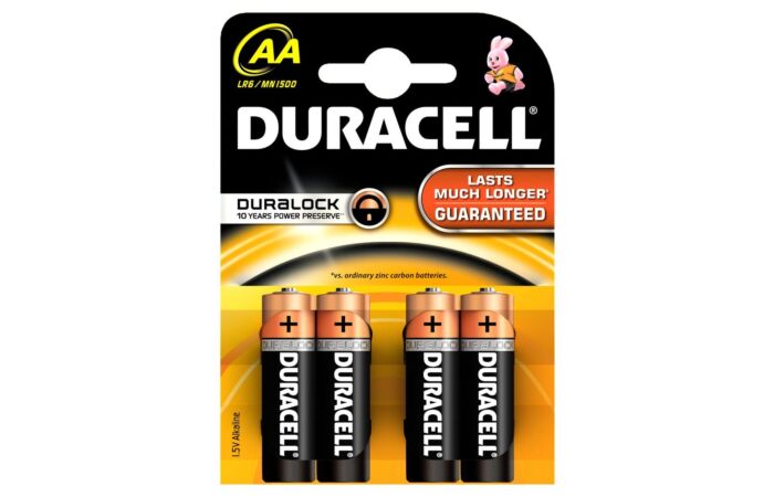 DURACELL Baterie tužková LR6 BASIC 1,5V AA blistr 4ks