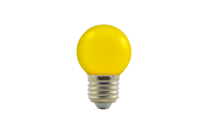 Žár.LED 1W-8 E27 230V 330° žlutá