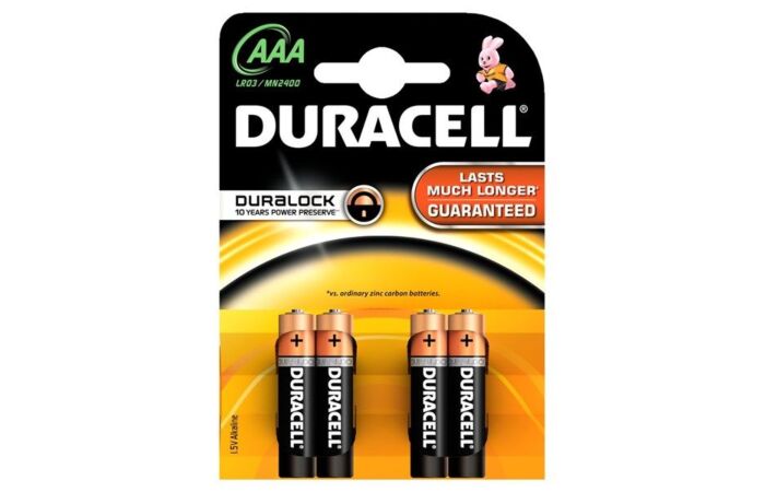 DURACELL Baterie mikrotužková BASIC LR3 1,5V AAA blistr 4ks