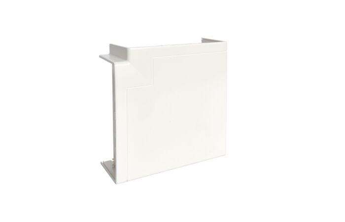 Plochý roh kanálu GBA/GBD 50x131, bílá