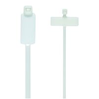 CIMCO Vázací páska bílá se štítkem 100 x 2,5 mm (100 ks)