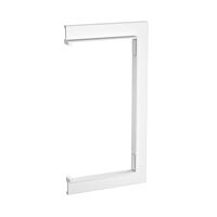 OBO BETTERMANN Nástěnný kryt SIGNA BASE, 84x160x10, čistě bílá Polykarbonát/Akrylnitrilbutadienstyrol, PC/ABS  typ BRK WA70130 rws