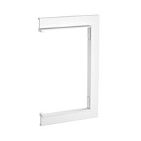 OBO BETTERMANN Nástěnný kryt, pro zakončení průchodu stěnou, 84x140x10, čistě bílá Polykarbonát/Akrylnitrilbutadienstyrol, PC/ABS  typ BRK WA70110 rws