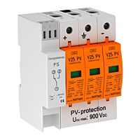 OBO BETTERMANN Kombinovaný svodič V25 pro FV systémy, 900 V DC s dálkovou signalizací typ V25-B+C 3PHFS900