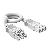 OBO BETTERMANN Propojovací kabel, 3x2,5mm,HF, zásuvka-zástrčka,pro WINSTA® MIDI, 1000x27x15, bílá Polyamid, PA  typ VL-WIN 3P2.5H1W