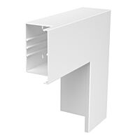OBO BETTERMANN Plochý roh, pro kanál WDK, 300x130x100, čistě bílá Polyvinylchlorid, PVC  typ WDK F100130RW