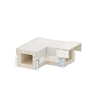 OBO BETTERMANN Oblouk 90°, pro PYROLINE Con, 100x80, šedá Odlehčený beton se skleněnými vlákny  typ PLCS B060810