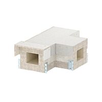 OBO BETTERMANN Díl T, pro PYROLINE Con, 100x80, šedá Odlehčený beton se skleněnými vlákny  typ PLCS T090810