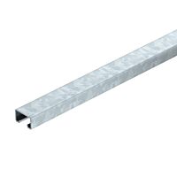 OBO BETTERMANN Profilová lišta, děrovaná, výřez 22mm, 6000x50x30, Ocel, St, žárově zinkováno ponorem, DIN EN ISO 1461 typ MS5030UP6000FT