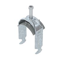 OBO BETTERMANN Třmenová příchytka, 1-nás, 46-52mm, Ocel, St, žárově zinkováno ponorem, DIN EN ISO 1461 typ BS-H1-K-52 FT