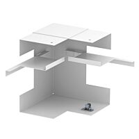OBO BETTERMANN Vnitřní roh, asymetrický, dvojitý, pro kanál pro vestavbu přístrojů Rapid 80 typu GS-D90170 typ GS-DI90170RW