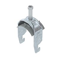 OBO BETTERMANN Třmenová příchytka, 1-nás, 40-46mm, Ocel, St, žárově zinkováno ponorem, DIN EN ISO 1461 typ BS-U1-K-46 FT