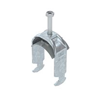 OBO BETTERMANN Třmenová příchytka, 1-nás, 34-40mm, Ocel, St, žárově zinkováno ponorem, DIN EN ISO 1461 typ BS-H1-K-40 FT