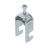 OBO BETTERMANN Třmenová příchytka, 1-nás, 22-28mm, Ocel, St, žárově zinkováno ponorem, DIN EN ISO 1461 typ BS-F1-M-28 FT