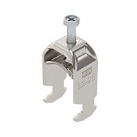 OBO BETTERMANN Třmenová příchytka, 1-nás, 22-28mm, Nerez ocel, materiál 1.4307, A2, 1.4301 bez povrch. úpravy, dodatečně ošetřeno typ BS-H1-M-28 A2