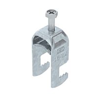 OBO BETTERMANN Třmenová příchytka, 1-nás, 16-22mm, Ocel, St, žárově zinkováno ponorem, DIN EN ISO 1461 typ BS-F1-M-22 FT