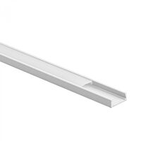 ECO LIGHT Profil LED N02 přisazený hliníkový bílý 2m + difuzor opál/mléčný + 4x koncovka