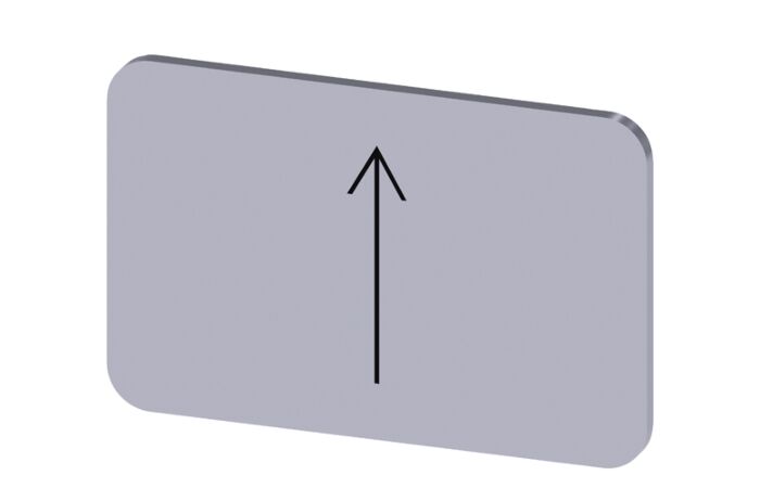 SIEMENS Štítek popisný 17,5 x 27 mm, štítek stříbrný, symbol: směr šipky nahoru