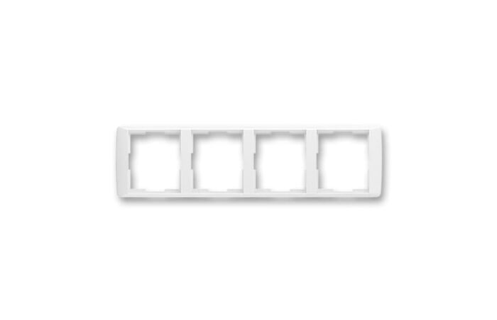 ABB ELEMENT Rámeček 3901E-A00140 03 čtyřnásobný, vodorovný, bílá/bílá