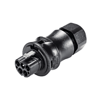 WIELAND Vidlice 96.052.4053.1 na kabel RST, 5-pól, průchodka 6-10mm, šroubové svorky, černá