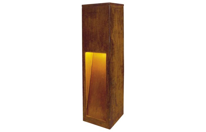 SLV Svítidlo RUSTY SLOT 50 11W E27  lampa stojací 50cm IP44 rezavá