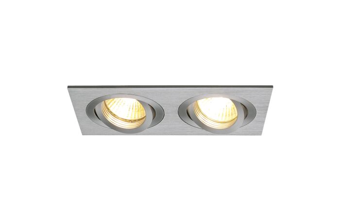 SLV Svítidlo NEW TRIA 2 50Wx2 GU10 vestavné IP20 hliník