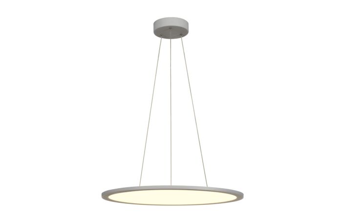 PANEL 60 DALI, Indoor, závěsné LED svítidlo kruhové, šedé, 4000K