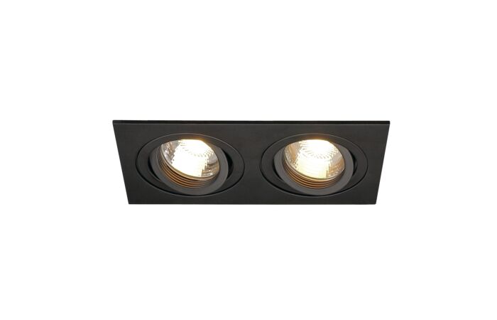 SLV Svítidlo NEW TRIA 2 50Wx2 GU10 QPAR51 vestavné IP20 černá