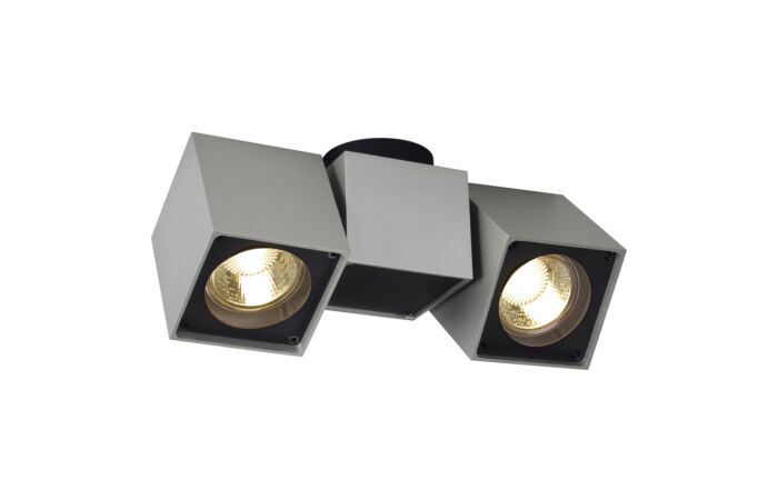 SLV Svítidlo ALTRA DICE SPOT II 50Wx2 GU10 180 ° hranaté IP20 šedá