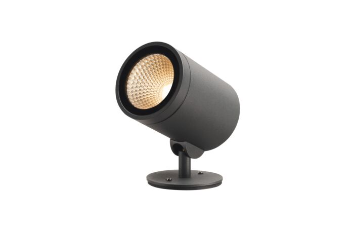 HELIA, venkovní svítidlo pro osvětlení cest a stojací lampa, LED, 3000K, kulaté, antracit, 15 W, možná změna na svítidlo s trnem